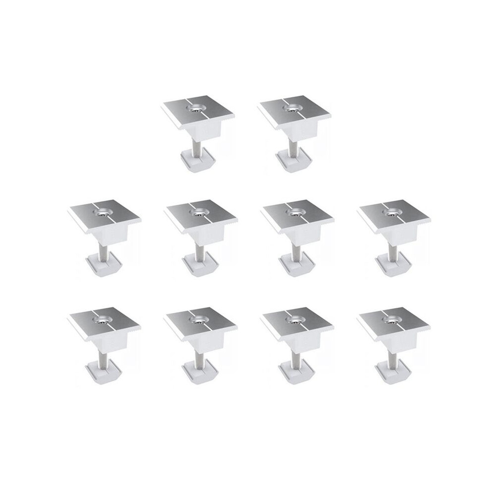 10Pcs Solar Clamp Adjustable Solar Panel Bracket Clamp Wide Photovoltaic Support For Solar Panel System 35Mm 4713062678327