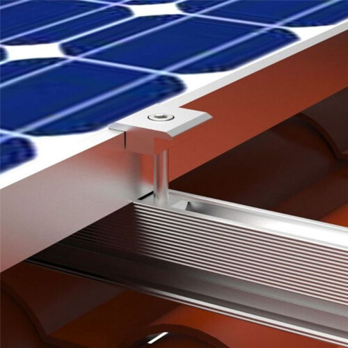 10Pcs Solar Clamp Adjustable Solar Panel Bracket Clamp Wide Photovoltaic Support for Solar Panel System 35mm 2