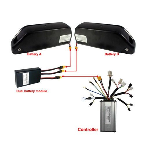 40A Dual-Cell Battery Module, Dual-Battery Parallel Module Discharges Simultaneously to Increase Current 2