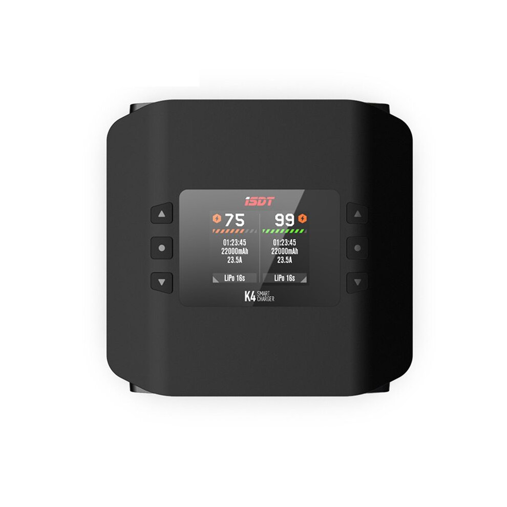 Isdt K4 Dual Channel Lipo Battery Charger Ac 400W/ 600W, 20A, 1-8S Lipo/Pb/Lihv/Nimh/Cd, Ideal For Rc Toys Uk Plug 4713137957876