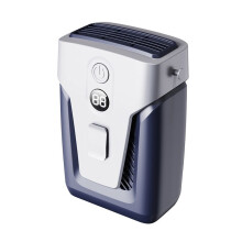 Ventilateur Portatif USB à Pince 3,7 V/1,2 A, Petit Climatiseur Sans Pales, Batterie Externe 12 000 MAh, 3 Vitesses, Silencieux, Bleu
