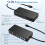 For Surface Pro7/8/9/X/11 Docking Station 12 in 1 Multi-Function Gigabit Network Port 100WPD Power Supply 2