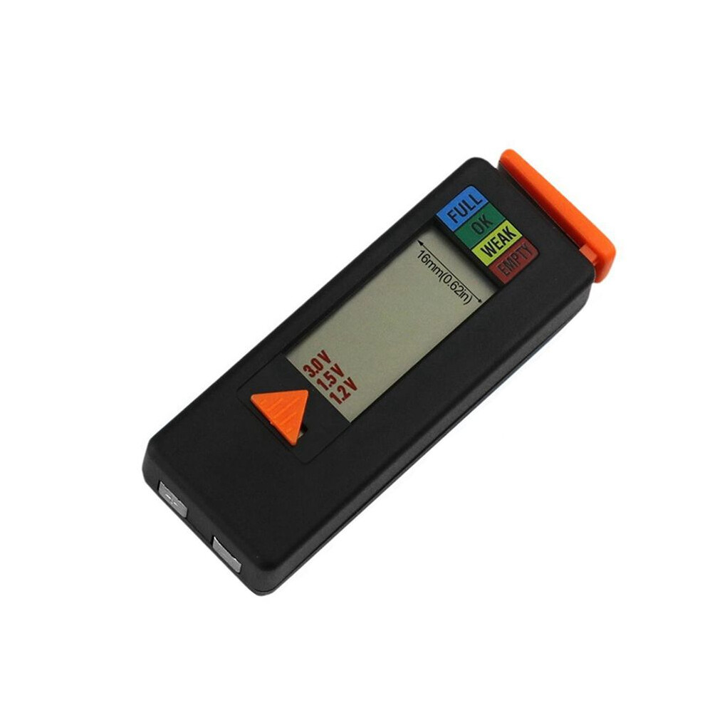 Small Battery Tester Small Battery Tester Volt Checker Lcd Display Leveling Monitor Button Battery Checker Black 6032338642458
