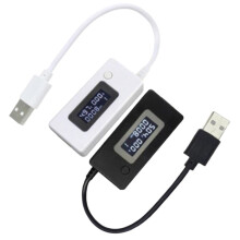 2pc Digital Voltmeter Ammeter LCD Dual USB Charger Mobile Power Detector Voltage Current Meter Tester Monitor