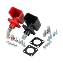200A All-Copper Battery Power Terminal Storage Inverter RV Lithium Batter Connector Through Wall Terminal Block