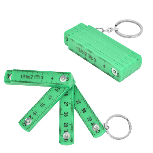2Pcs Green ABS Folding Ruler, 0.5m Portable for Carpentry & DIY 2