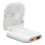 Portable Handheld Neck Fan, 3.7V 3000mAh, Foldable, USB Charging, White 12