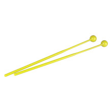 2 paires de baguettes en plastique jaunes pour enfants - Conception légère et durable