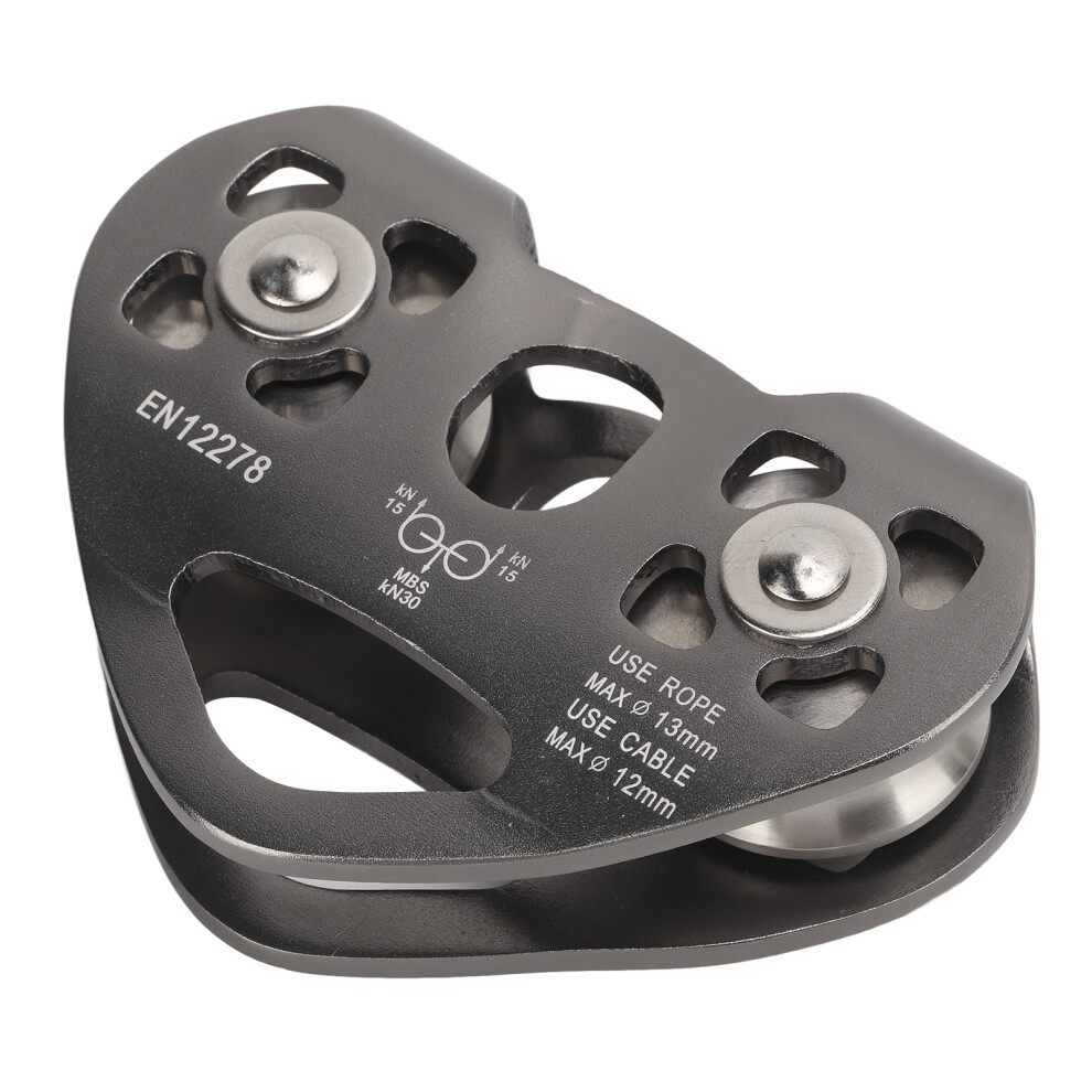 Durable Aluminum Climbing Pulley With Swivel & Trolley Ideal For Mountaineering 4361376220048