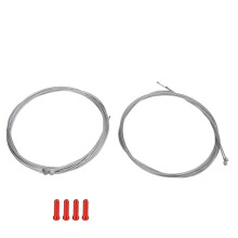 Galvanized Bike Brake & Shifter Cable Set with End Crimps for Mountain & Road Bikes