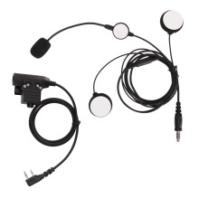 Motorrad-Helm-Headset mit PTT, Stereo, Geräuschreduzierung, Schwarz