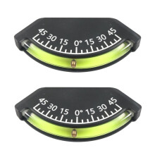 Level Gauge for RV Truck Vehicle, Trailer Level Gauge, Inclinometer with High Definition, Inclinometer Gauge 2PCS