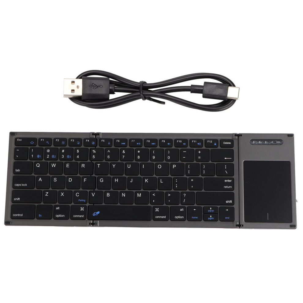Sensitive Touchpad Foldable Keyboard, Portable Wireless Bluetooth Keyboard For Multi Devices, Rechargeable Battery & Low Profile Keys, Stable 9138057425314