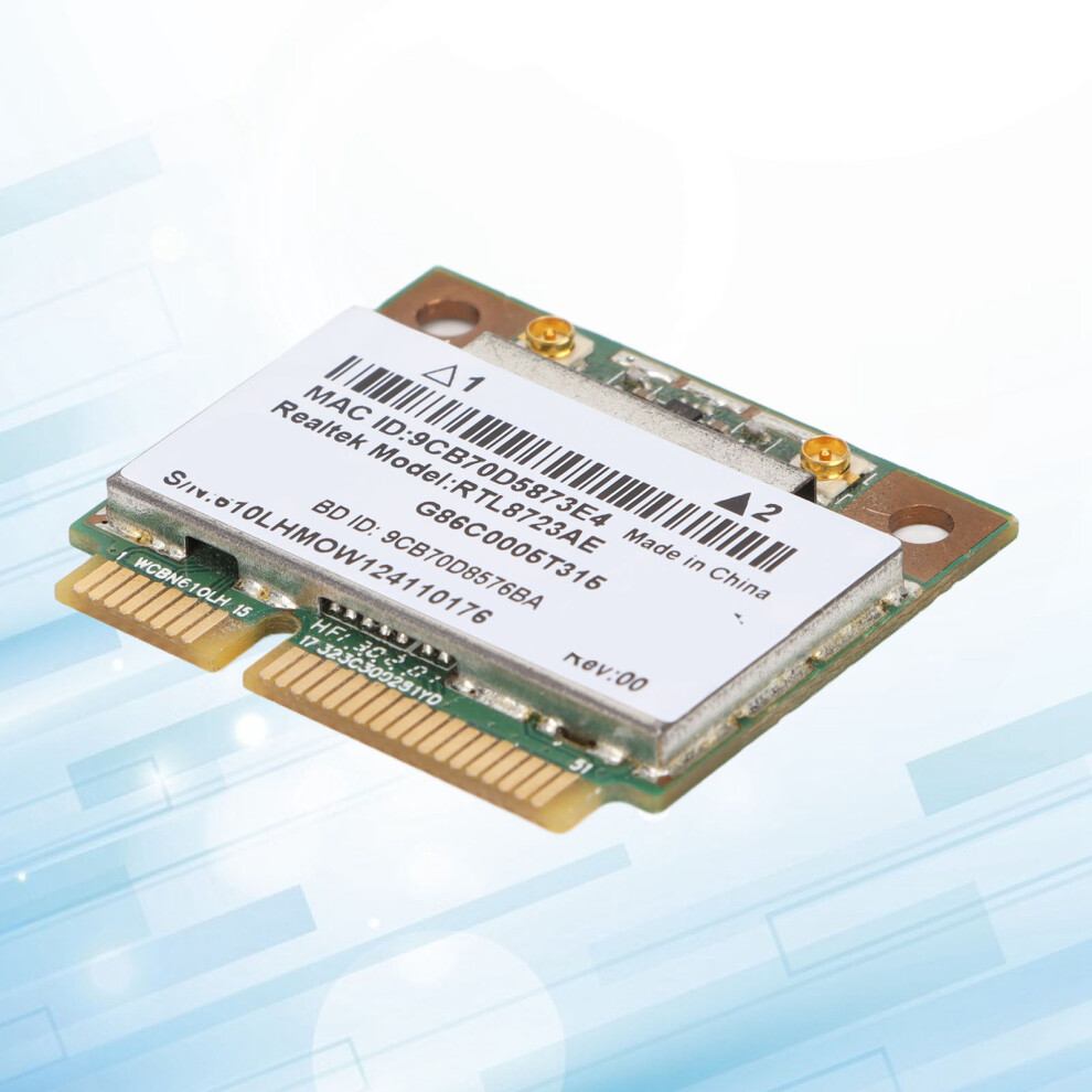 Mini Pcie Wireless Network Card 802.11B/G/N 300M Bt4.0 Plug And Play 6901376224677