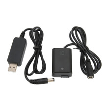 FW50 Dummy-Akkus mit USB-Adapterkabel für Sony A7 III A7R II Schwarz