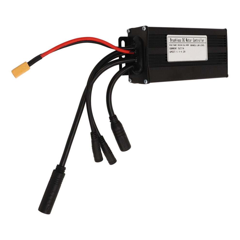 E-Bike & Scooter Controller 24V/36V/48V 26A Waterproof Sine Wave 3 Mode Control 7891376227138