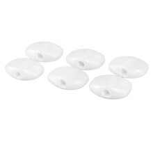 Boutons de accordeur électrique acoustique pour guitare – 6 pièces, en plastique, prise en main confortable, blanc