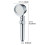 Water Saving High Pressure Rainfall Shower Head with Smart Control, Spray Modes Settings Customizable Flow, One-Key Stop Function for Efficient 2