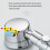 Water Saving High Pressure Rainfall Shower Head with Smart Control, Spray Modes Settings Customizable Flow, One-Key Stop Function for Efficient 5