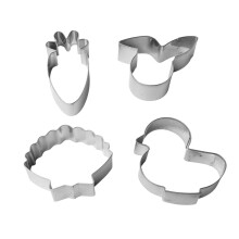 Non Stick Cookie Cutter Set for Kids and Family Baking, Smooth Edges and Easy Release Edges for Clean Results, Stainless Steel Animal Shapes and Sea
