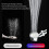 High Flow Handheld Shower Head with Multi-Function Spray, Pressure Increasing Shower Head Technology, Adjustable Water Modes for Customized Rinsing, 4