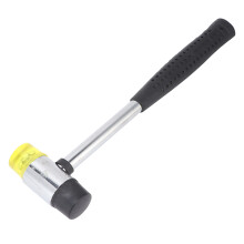 Double Faced Rubber Mallet Steel Pipe Handle 265mm for Installation