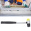 Double Faced Rubber Mallet Steel Pipe Handle 265mm for Installation 16