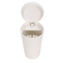 Cendrier portable pour voiture avec couvercle, double trou d'air, blanc, 13x8cm