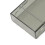 Custodia per sigarette in plastica, trasparente, apertura automatica, 93x62x28mm, nero 10