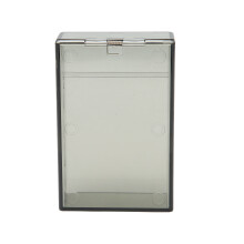Plastische Zigarettenschachtel mit automatischem Öffnen durch herunterziehen, 93x62x28mm, Schwarz