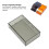 Custodia per sigarette in plastica, trasparente, apertura automatica, 93x62x28mm, nero 6
