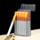Custodia per sigarette in plastica, trasparente, apertura automatica, 93x62x28mm, nero 9
