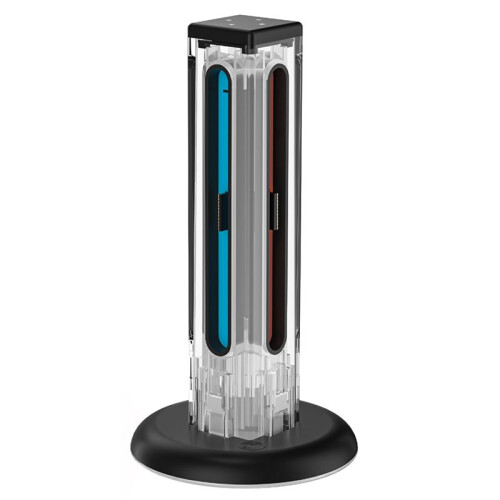 Universal 4 in 1 Charging Dock JYS-NS2318 for / 2 with 5 LED Dazzling Lights and Fingerprint Touch Function