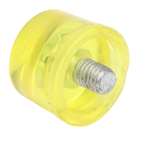 Yellow Rubber Hammer Head Set M8x1 Φ35mm Replacement Tips Soft Striking Tools 2