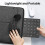 Dual  Numeric Keyboard Rechargeable Wireless Numpad for PC Laptop Windows Slinet Digital Keyboard-Black 4