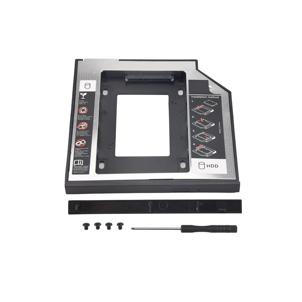 Universal 2Nd Hdd Ssd Hard Drive Caddy 9.5Mm For Cd/Dvd-Rom Optical Bay For Hdd Sataii Sdd Hard Disk Bracket 6033245233869