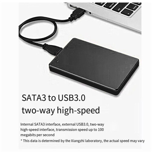 External Mobile Hard Disk High USB 3.0 1TB Storage Portable Hard Disk for Laptop Desktop PC Black 2