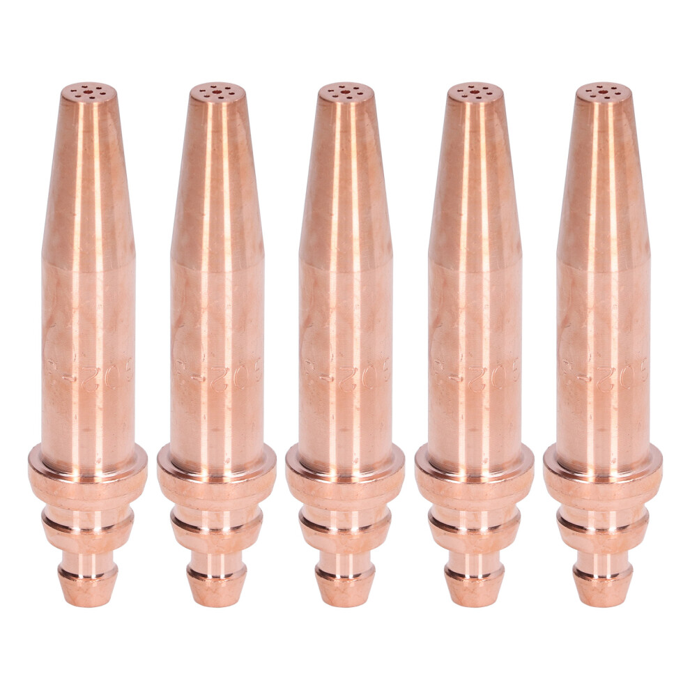 5Pcs G02-3 Acetylene Cutting Tips Set Copper Nozzles 1.6Mm 8781376231978
