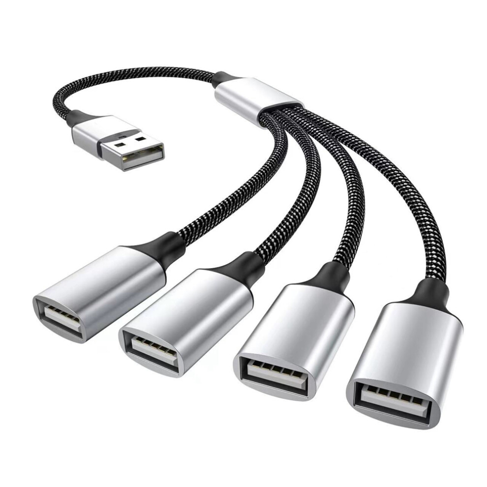 Usb To Usb 2.0 Triple Usb Port Hub Otg Adapter Cable Hab Data Charging Convertor Usb Extension Splitter, Usb A To 4 Usb 6031643133828