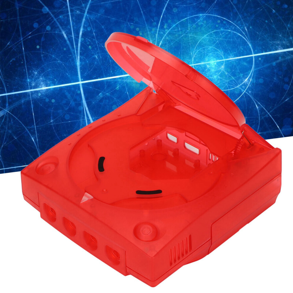 Translucent Console Shell For Dreamcast, Shockproof Abs Housing Red 5031376232691