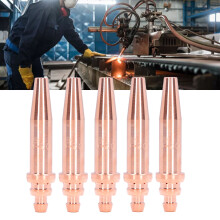 5PCS Copper Acetylene Cutting Tips G02-0 For Gas Welding 1mm 10-20mm