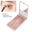 5Pcs Portable Makeup Brushes Set with Mirror Box, Apricot Pink 4