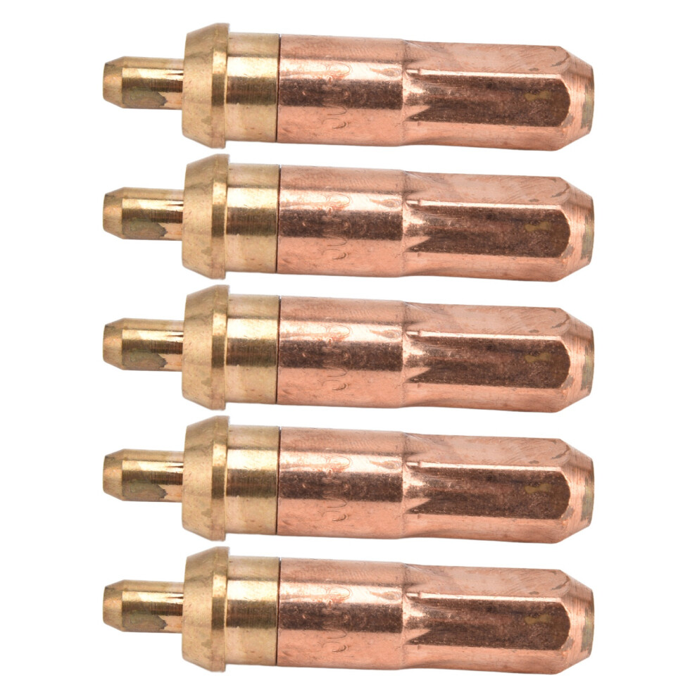 Gas Welding Tips 5Pcs Brass Copper For Acetylene Cutting Welding Torch Nozzles 4321376233301