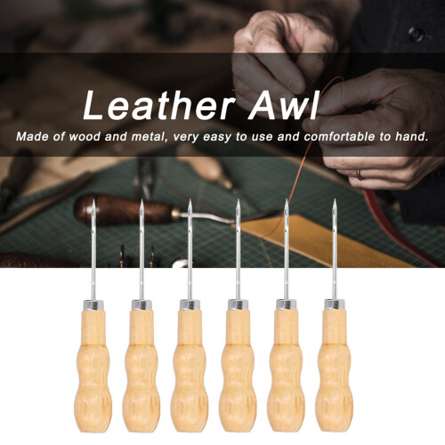 Durable 10Pcs Leather Sewing Awl 125mm Tool Kit for Easy Crafting 2