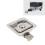 304 Stainless Steel Toolbox Handle Latch with 2 Keys, 82x82mm 16