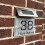 Solar House Numbers Light Stainless Steel Waterproof White Brightness 1
