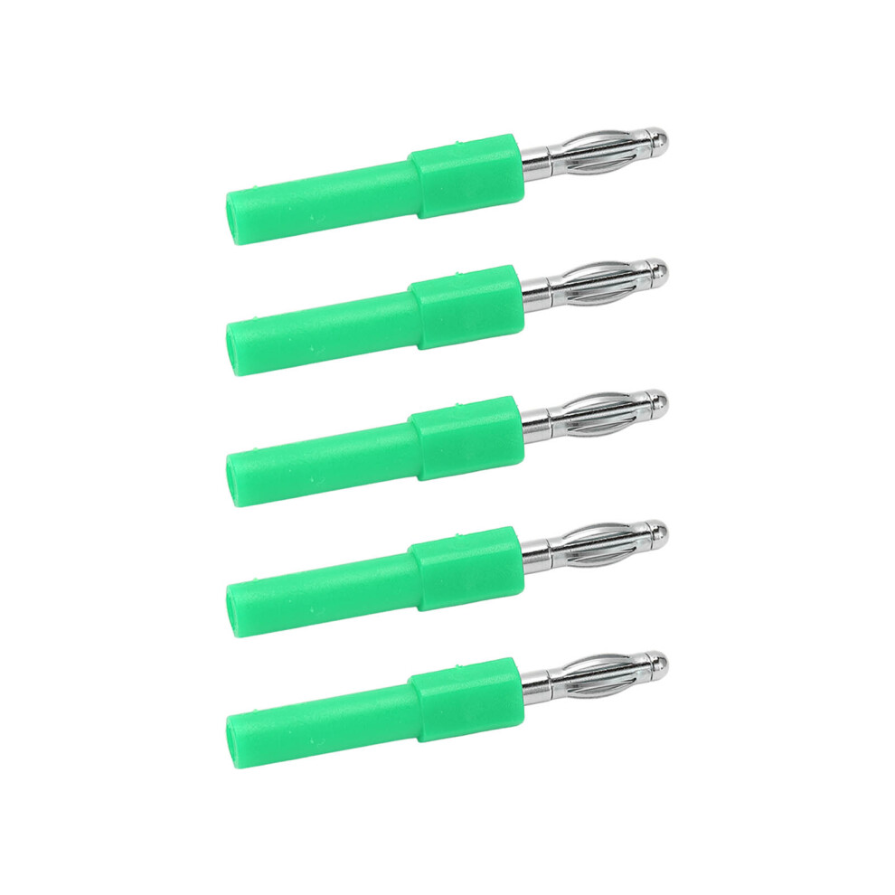 5Pcs 4Mm To 2Mm Banana Plug Adapter, Green, 36A, J.20011 6951376237153