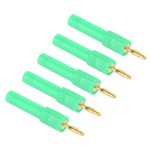 Grünes 5-teiliges Bananenstecker-Set 2 mm auf 4 mm Konverter, zuverlässige und langlebige Verbindungen
