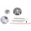 Polished Hub Adapter for Steering Column, Durable in Using Advanced Manufacturing Technology with Direct Bolt-On Compatibility, Universal 5 and 6 1