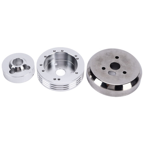 Polished Hub Adapter for Steering Column, Durable in Using Advanced Manufacturing Technology with Direct Bolt-On Compatibility, Universal 5 and 6 1